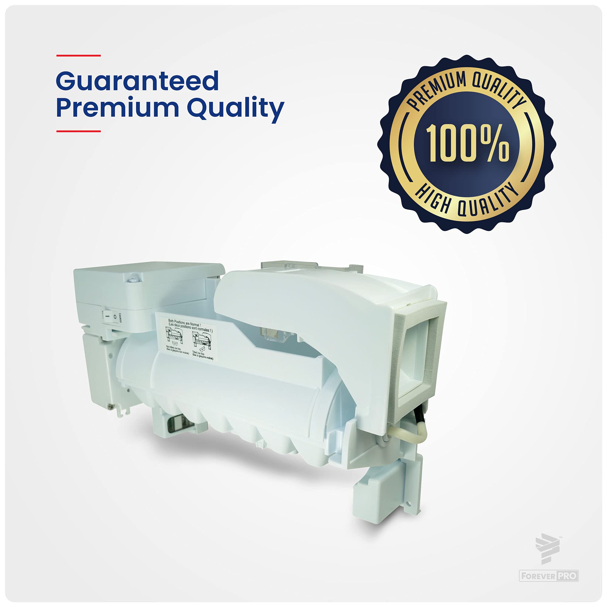 AEQ72910408 Durable Refrigerator Ice Maker Assembly Kit - Compatible with AEQ73110205, AEQ72910405, AEQ72910401 Models | Perfect Replacement for Broken Ice Makers in Home Kitchen Refrigerators