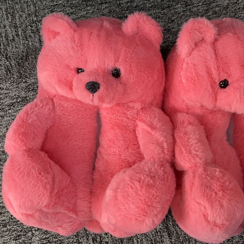 Cozy Women's Teddy Bear Slippers - Soft Plush House Shoes for Indoor Comfort & Warmth - Perfect Gift for Her, Christmas, Valentine's Day & Relaxing at Home