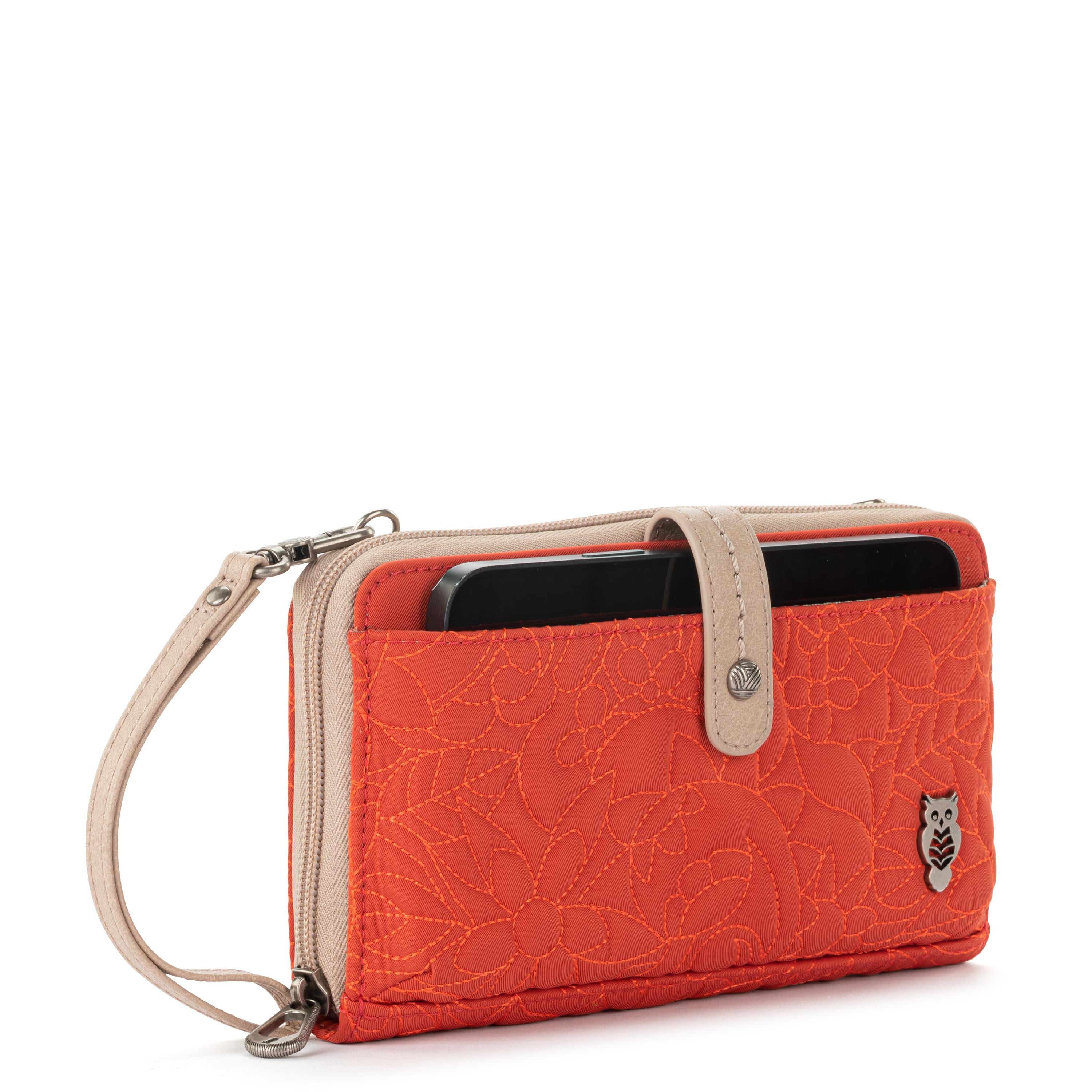 Eco-Friendly Smartphone Wallet - Cayenne Spirit Desert Quilted Design | Slim RFID Blocking Card Holder for iPhone & Android | Perfect for Travel, Work & Everyday Use