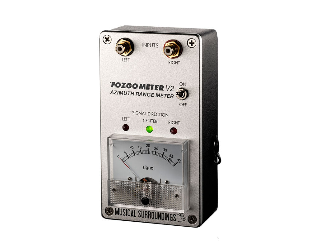Fosgate Fozgometer V2 Azimuth Range Meter - Professional Turntable Alignment Tool for Vinyl Record Players & Hi-Fi Audio Systems