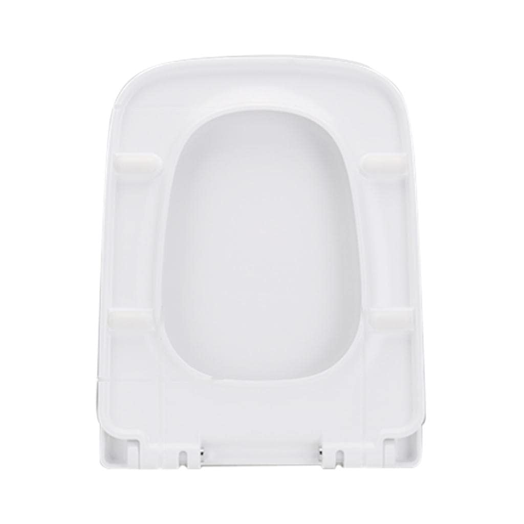 FAKEME Soft Close Toilet Seat Cover - Square Front Slow Closing Lid Replacement for Bathroom Comfort & Hygiene | Perfect for Homes, Hotels & Restrooms