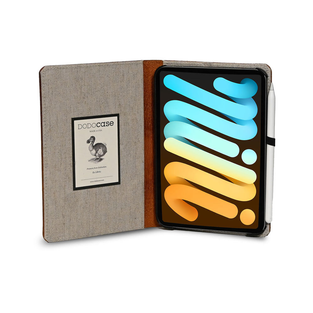 Premium English Bridle Leather iPad Mini Case - Handcrafted Protective Cover for iPad Mini 6/5/4 - Perfect for Work, Travel & Everyday Use