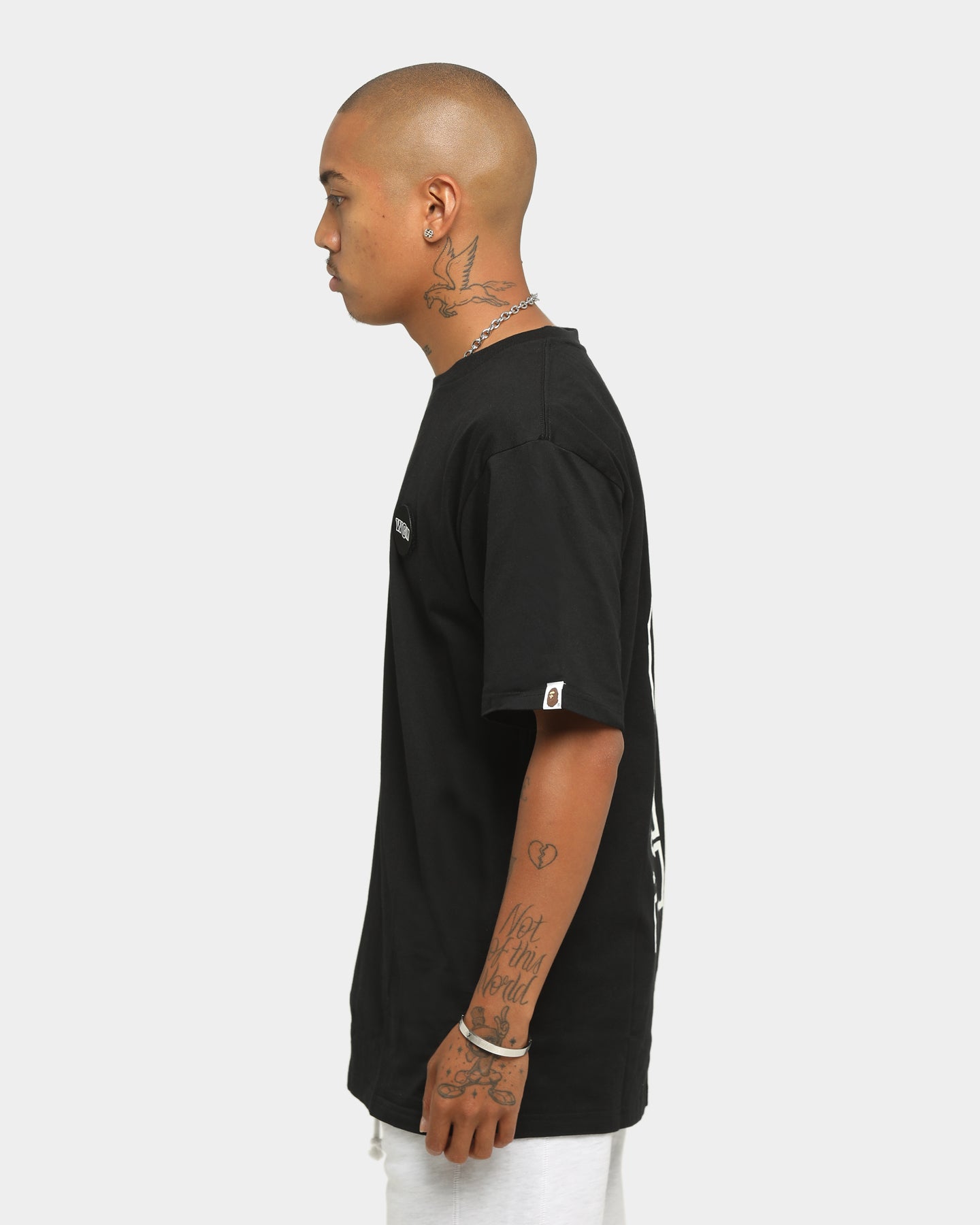 BAPE Men's Big WGM Shark Emblem Short Sleeve T-Shirt - Black | Streetwear Fashion, Casual Wear & Urban Style for Everyday Outfits