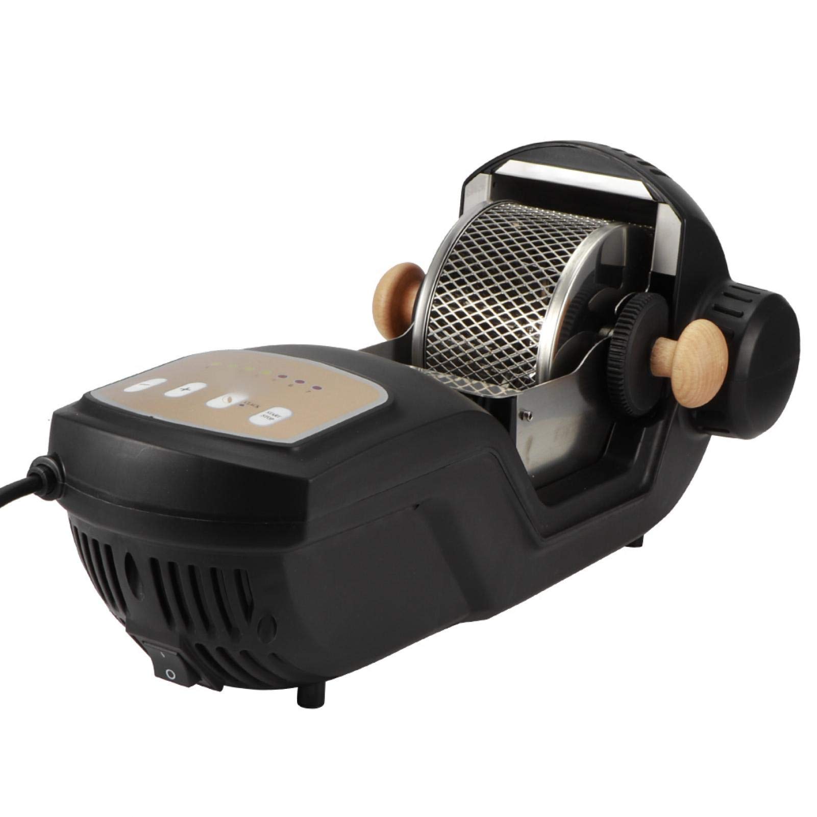 Premium YUYTE Black 7-Roast Profile Coffee Bean Roaster Machine - Automatic Coffee Bean Baker with External Optical Drive - 220-240V British Standard - Perfect for Home Baristas & Coffee Shop Professionals (Ideal for Small Batch Roasting & Specialty Coffee Preparation)