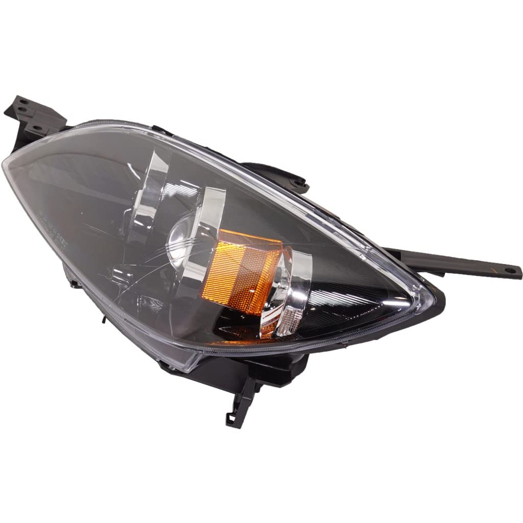 2004-2009 Mazda 3 Hatchback Driver Side Headlight Assembly - CAPA Certified Replacement (Part # MA2518107/MA2518107C) | Perfect for Night Driving & Road Safety | OEM Fit Headlamp Housing with Lens | Compatible with BN8F510L0E & 615343176604