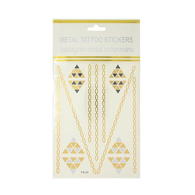 Metallic Temporary Tattoos for Women & Men - Shimmering Body Art Stickers for Parties, Festivals & Cosplay - Waterproof & Long Lasting