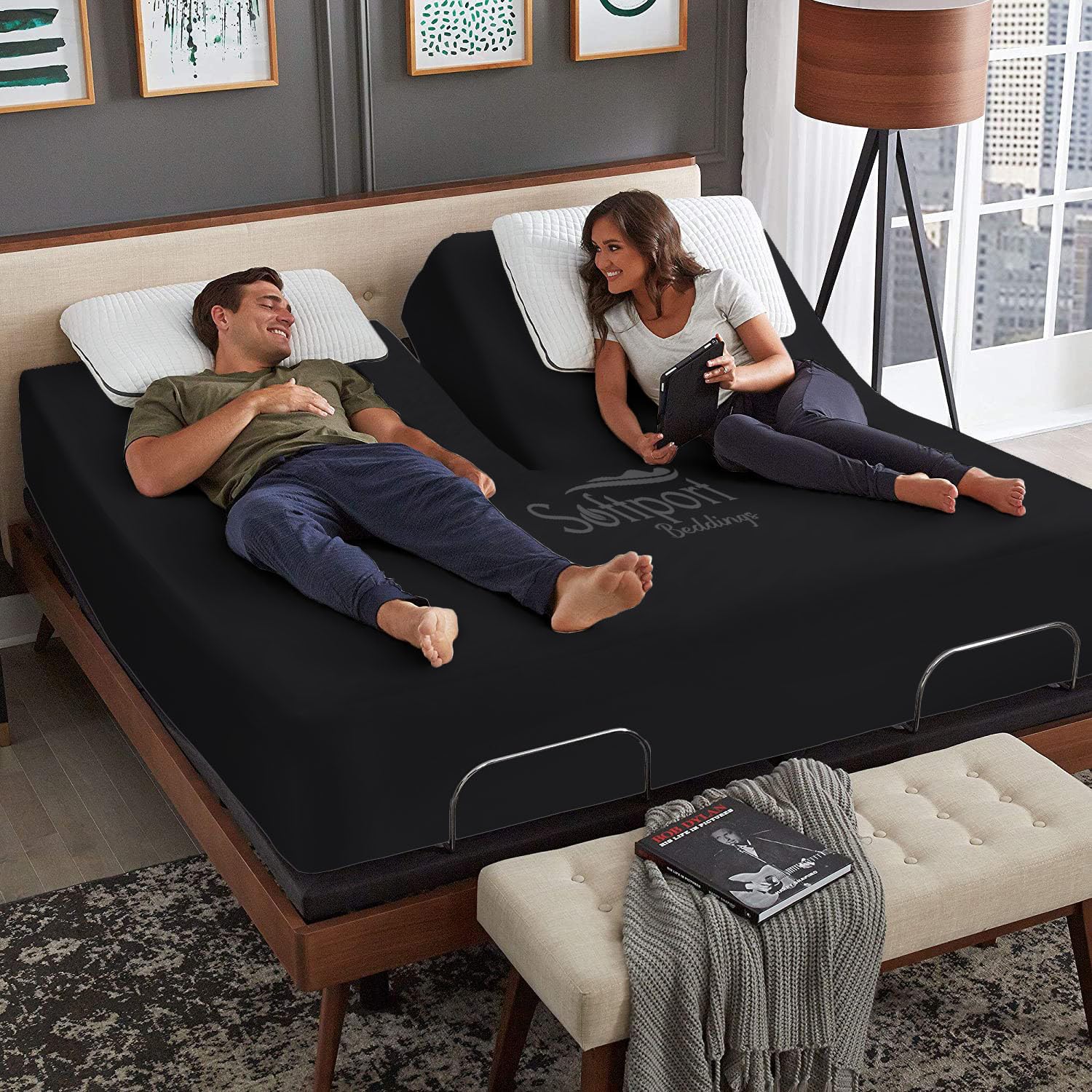 Premium Split Head Cal-King Sheet Set for Adjustable Beds - 32