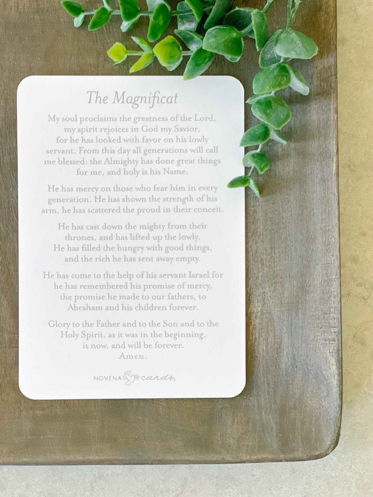 Magnificat Prayer Card - Beautiful Catholic Devotional Card for Prayer & Worship - Perfect for Home Altar, Church, Bible Study & Gifts