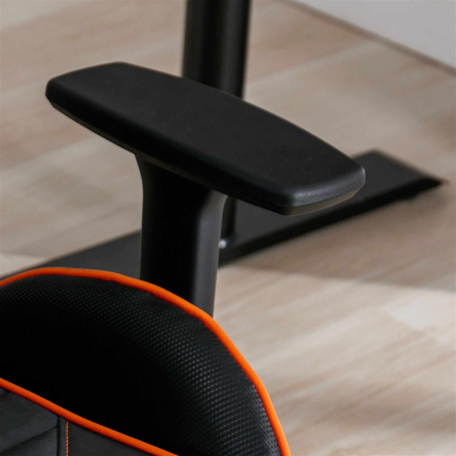 Premium Ergonomic Gaming & Office Chair with Adjustable Armrests - Black & Orange by Tauris - Perfect for Long Work Hours & Intense Gaming Sessions