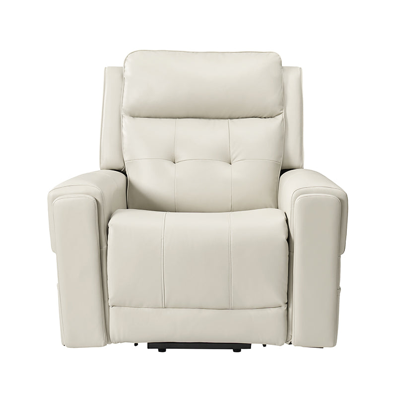 Horace Lift Support Deluxe Power Recliner Chair - Electric Massage Reclining Sofa with USB Charger & Cup Holders - Perfect for Living Room, Home Theater & Elderly Comfort