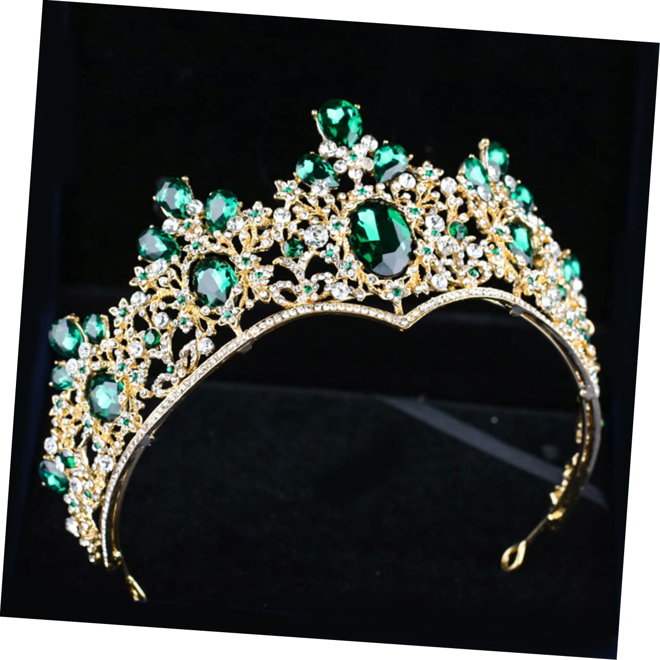 Vintage Baroque Bridal Headband with Rhinestones & Pearls - Elegant Wedding Hair Jewelry for Brides, Princess Crown Headpiece - Perfect for Weddings, Prom, Pageants, and Special Occasions