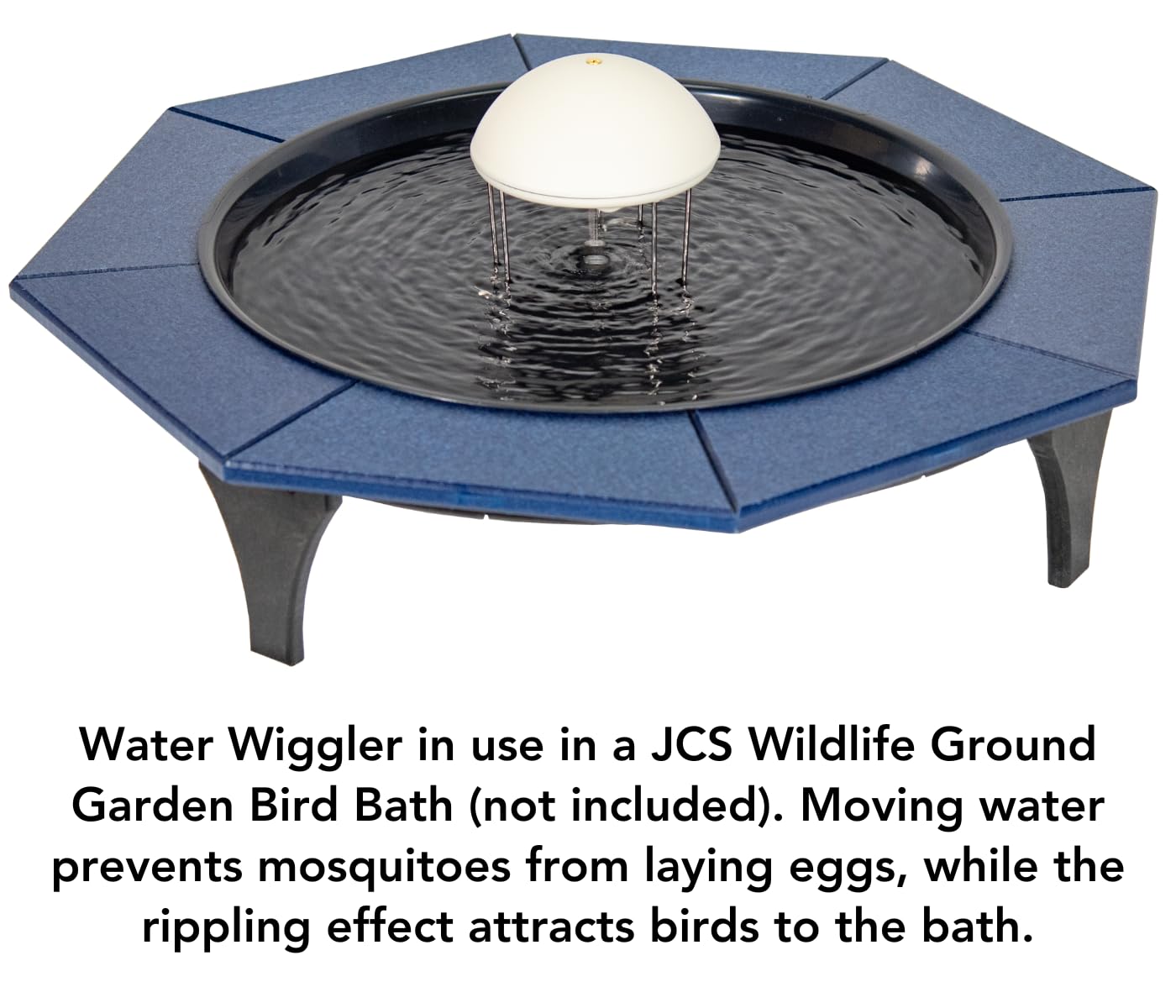 Solar Powered Bird Bath Water Agitator - Automatic Water Mover & Fountain Pump for Bird Baths - Attracts Birds, Prevents Mosquitoes - Perfect for Garden, Patio & Backyard Decor
