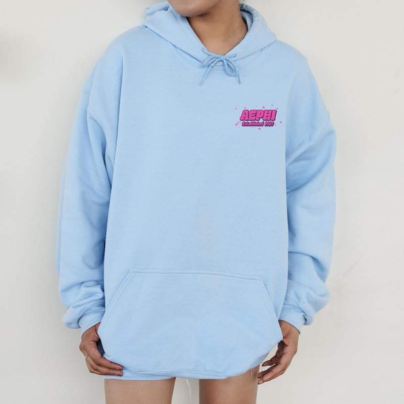 Alpha Epsilon Phi Hoodie - AEPHI Ombre College Sweatshirt | Greek Life Apparel | Sorority Gifts & Campus Fashion for Women