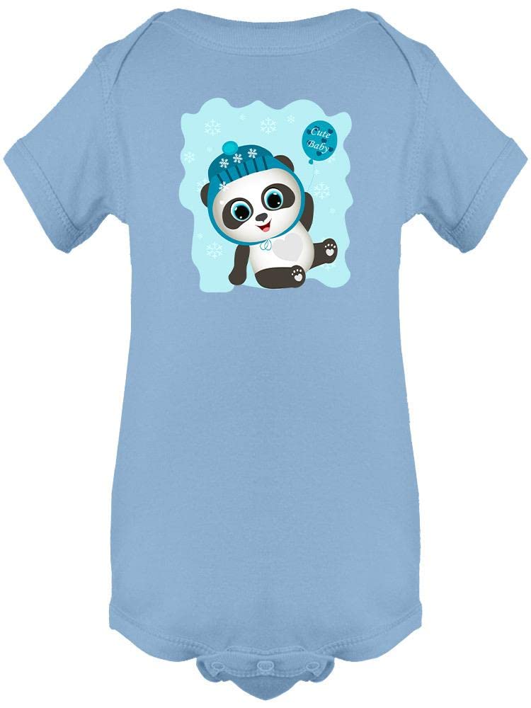 Adorable Baby Boy Panda with Balloon Bodysuit - Cute Animal Print Onesie for Newborns & Infants | Perfect for Photo Shoots, Birthday Parties & Everyday Wear