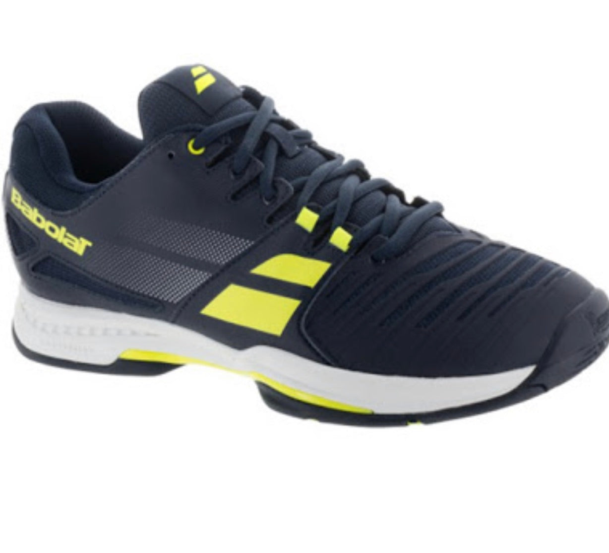 Babolat SFX AC Blue/Yellow Men's Tennis Shoes - Lightweight & Durable for Court Performance | Perfect for Competitive Matches & Training Sessions