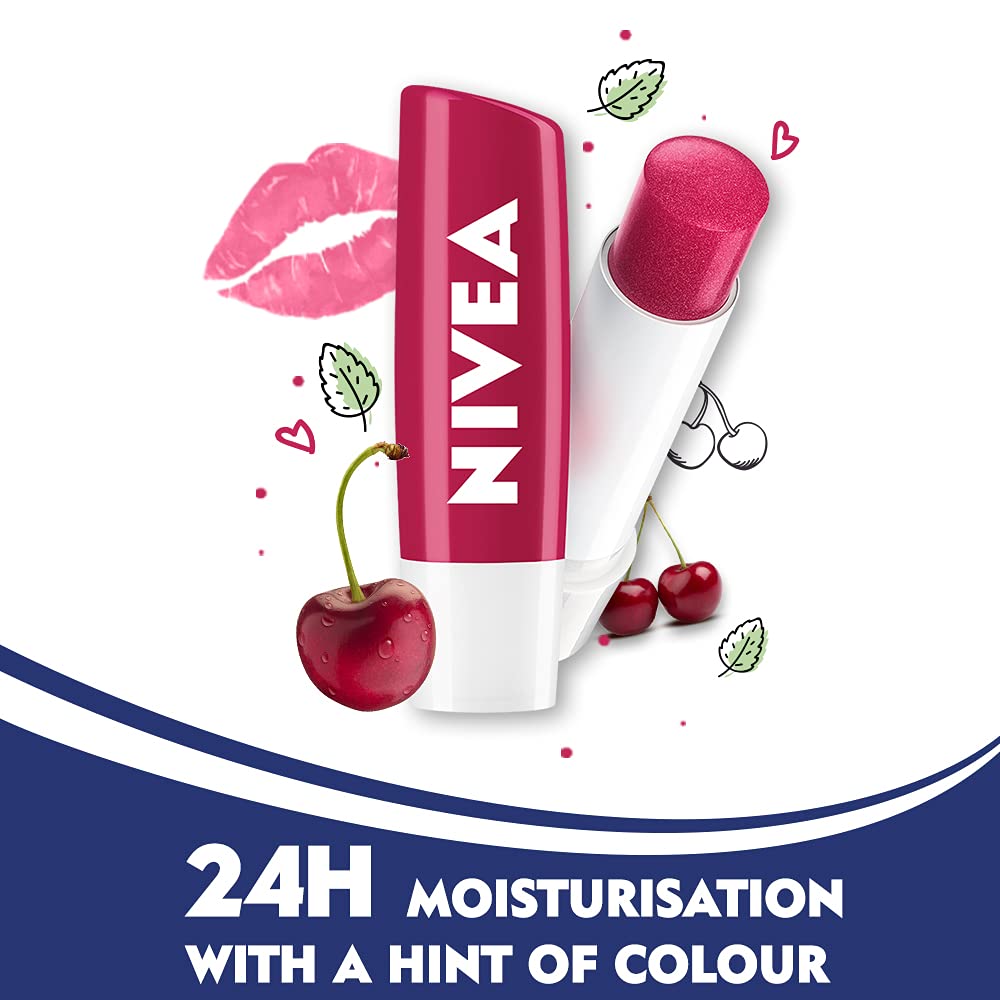 1. NIVEA Lip Balm with Glossy Finish - Fruity Cherry Shine, 4.8g | Hydrating & Moisturizing Lip Care for Soft, Smooth Lips | Perfect for Daily Use, Makeup Prep & On-the-Go    2. NIVEA Women's Face Wash for Dry Skin - Milk Delights Honey Formula, 100ml | Gentle Cleansing & Nourishing for Dry, Sensitive Skin | Ideal for Morning & Night Skincare Routine