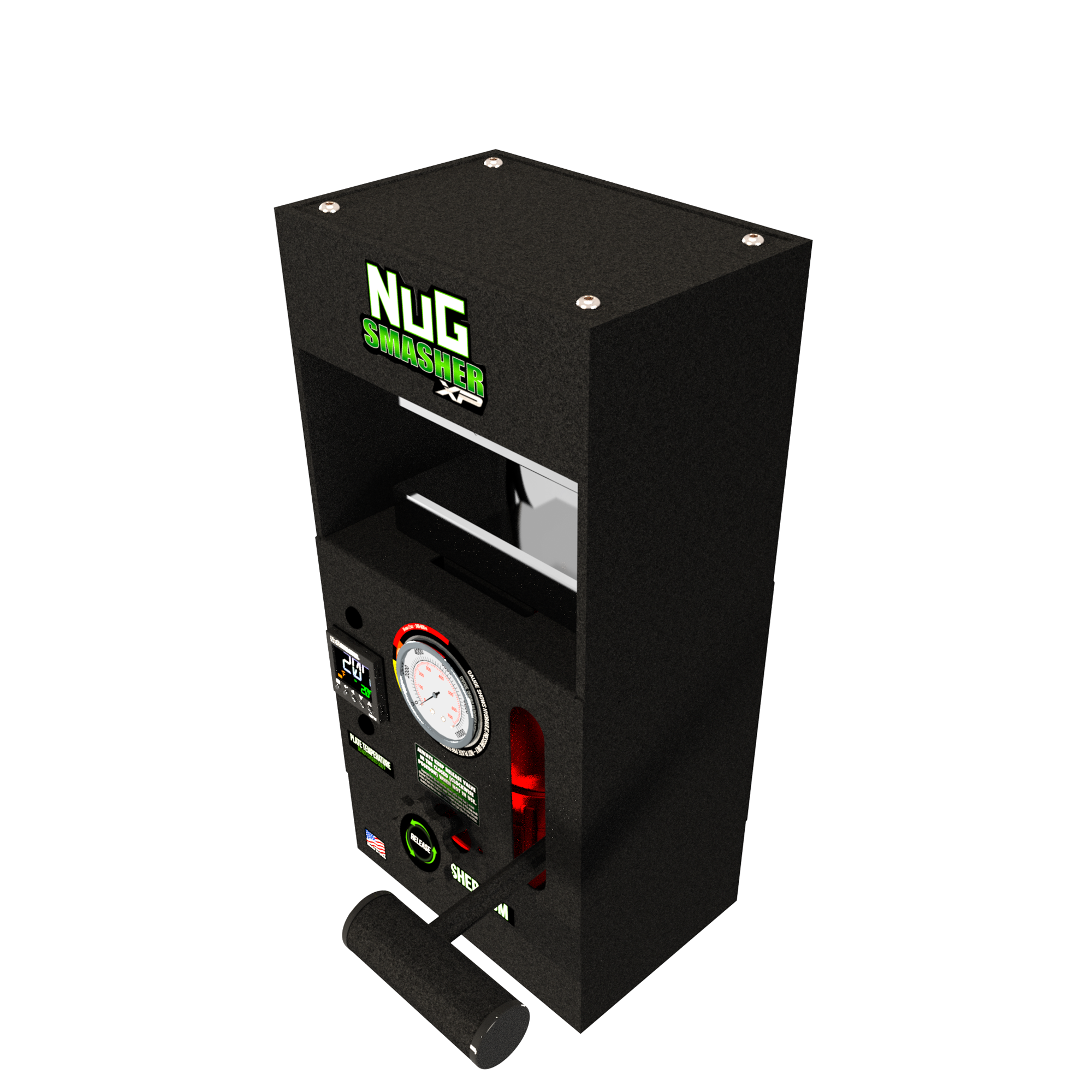 NugSmasher XP 12 Ton Rosin Press Machine for Home & Commercial Use - Extract High-Quality Rosin from Cannabis, Hemp & Flower - Perfect for DIY Concentrates, Dabbing & Edibles