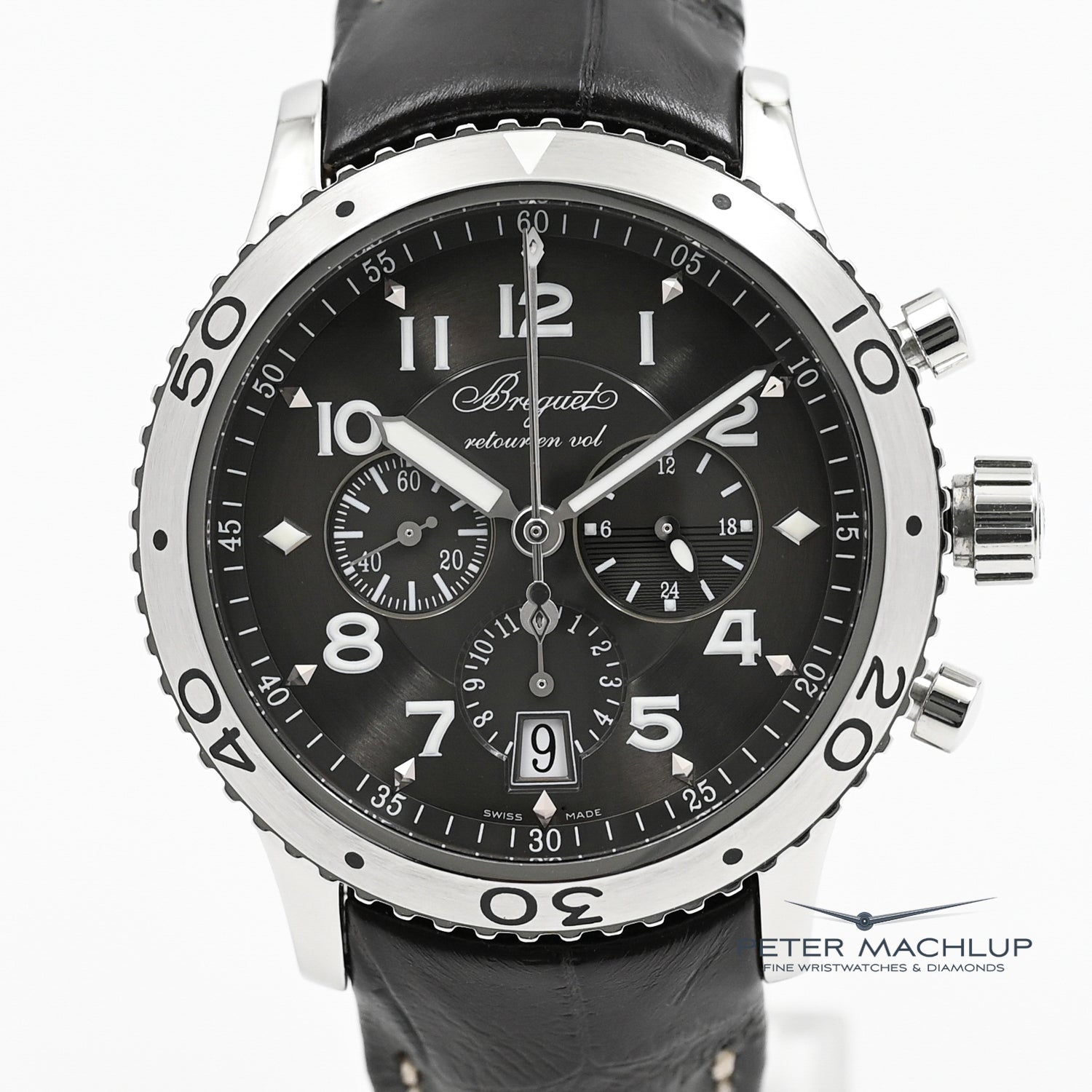 Breguet Type XXI Flyback Chronograph Men's Automatic Watch - Luxury Pilot Chronograph for Aviation Enthusiasts & Business Professionals
