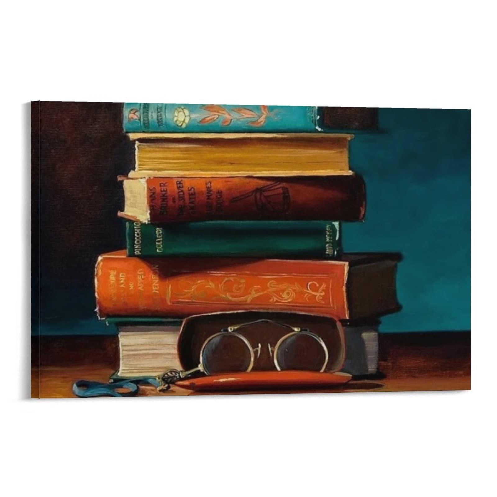Motivational & Inspirational Retro Book Posters - Classroom & Study Room Decor, Aesthetic Wall Art for Bedroom, Living Room & Office - Abstract Wall Decor for Home & Workspace