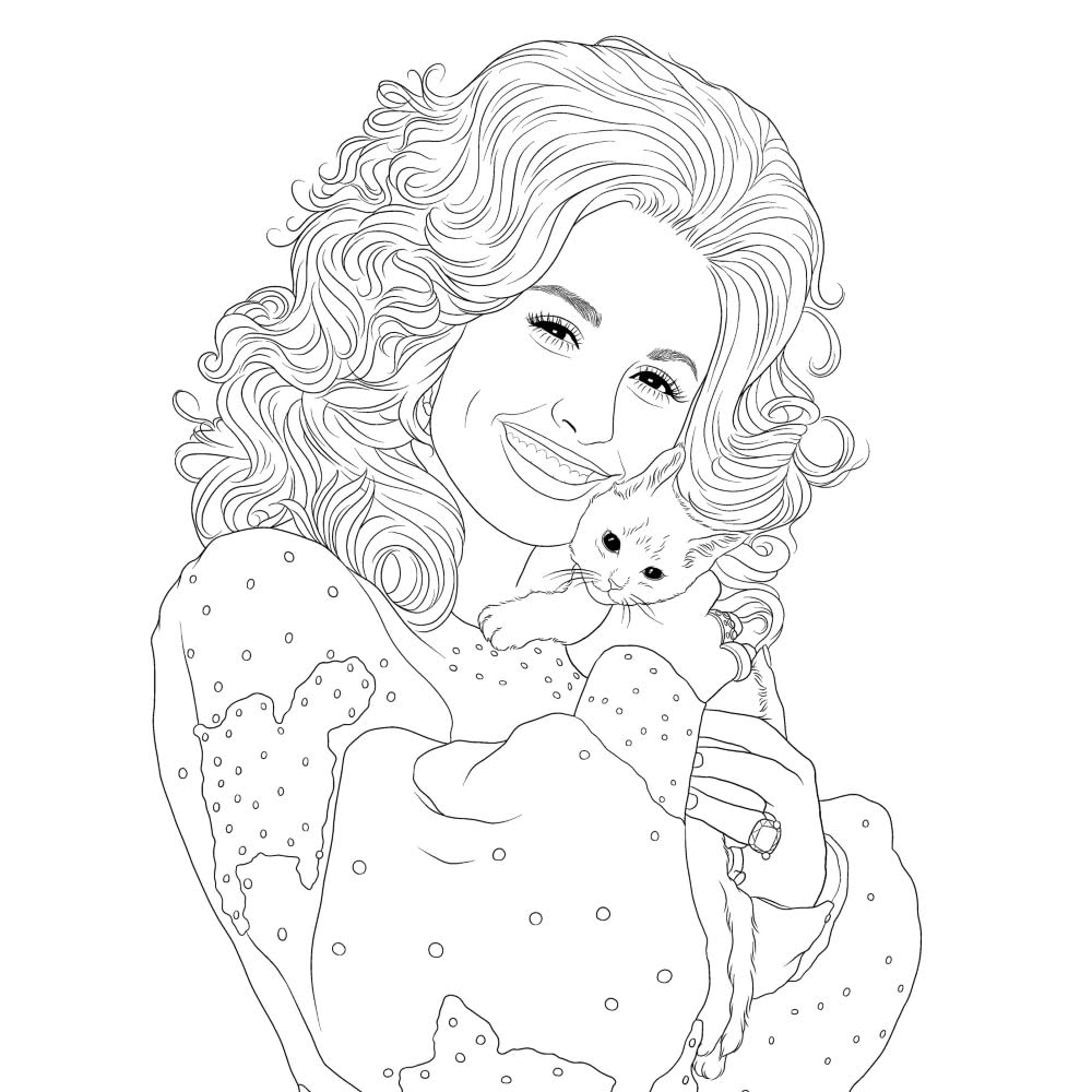 Be a Diamond: Decades of Dolly Parton's Style - Unofficial Coloring Book for Adults | Dover Coloring Books | Country Music Fan Gift & Stress Relief Activity