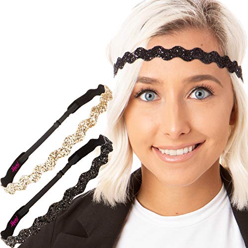 Bling Glitter Wave Black & Gold