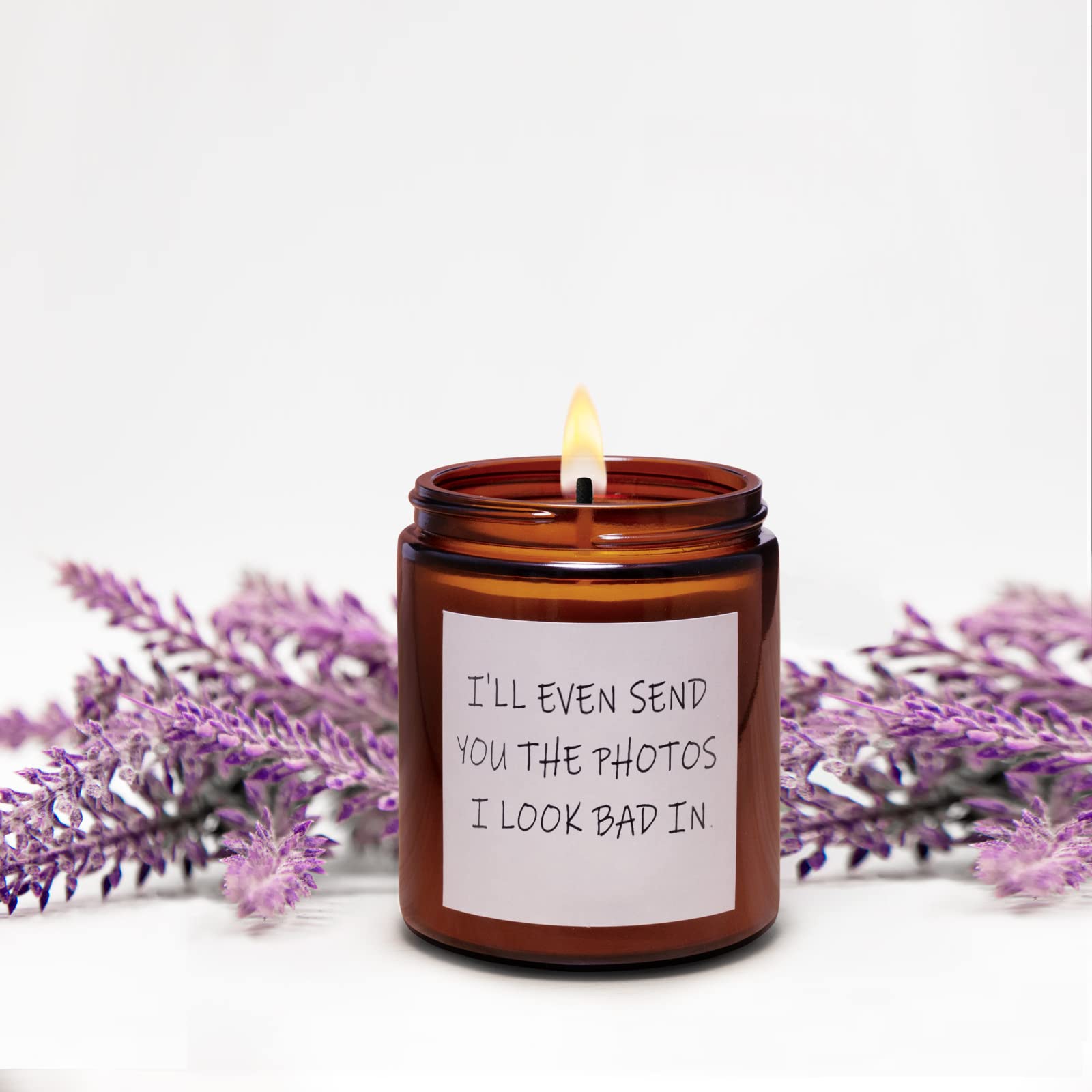 9 oz Lavender Aromatherapy Candle - 50 Hour Burn, Stress Relief Gift for Women - Birthday, Christmas & Home Relaxation