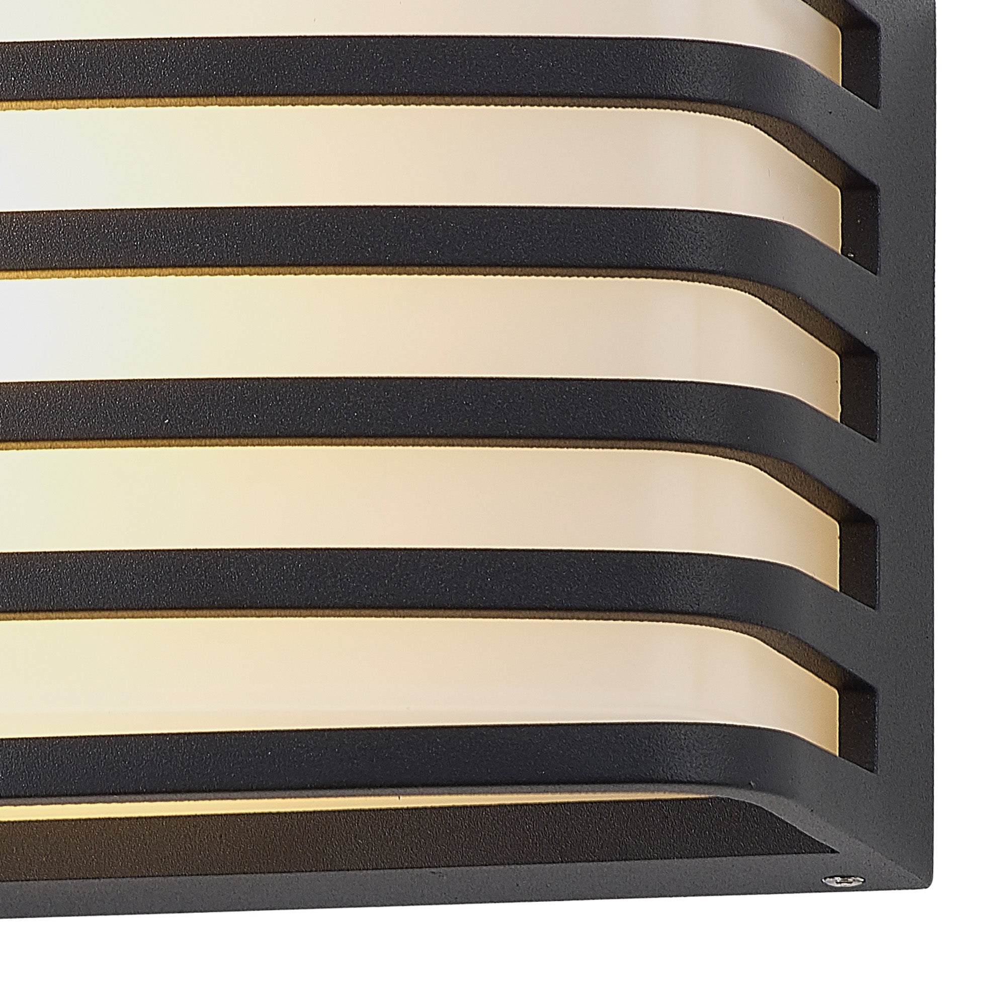 Bilbao Outdoor Wall Light with E27 Socket, IP54 Waterproof, Anthracite/Matt Black/Matt Brown Finish & Opal PC Shade - 2 Years Warranty - Perfect for Patio, Garden, and Porch Lighting