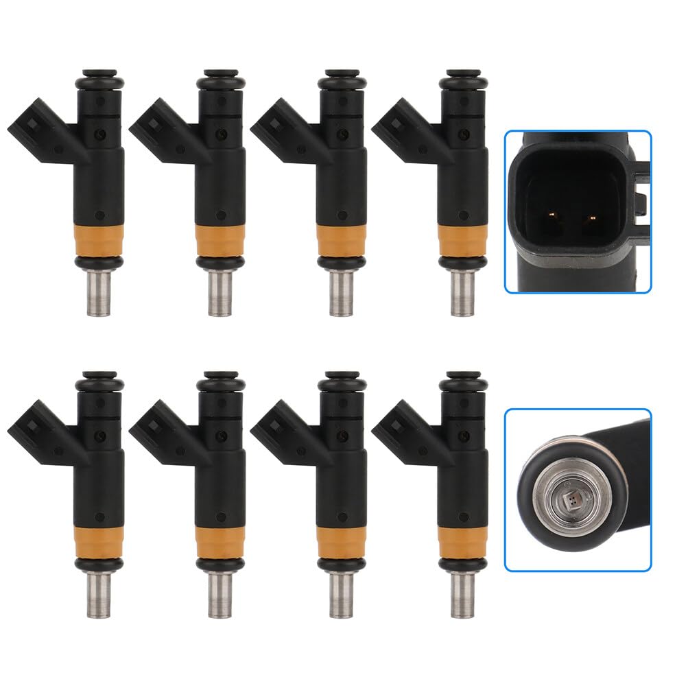 Aintier 8-Piece Gasoline Fuel Injector Set 05037479AA - Compatible with 5.7L Chrysler 300 (2011-2013), Dodge Challenger/Charger (2011-2013), Jeep Grand Cherokee & Ram 1500 (2011-2013) - Perfect for Engine Performance Upgrade & Fuel Efficiency Improvement