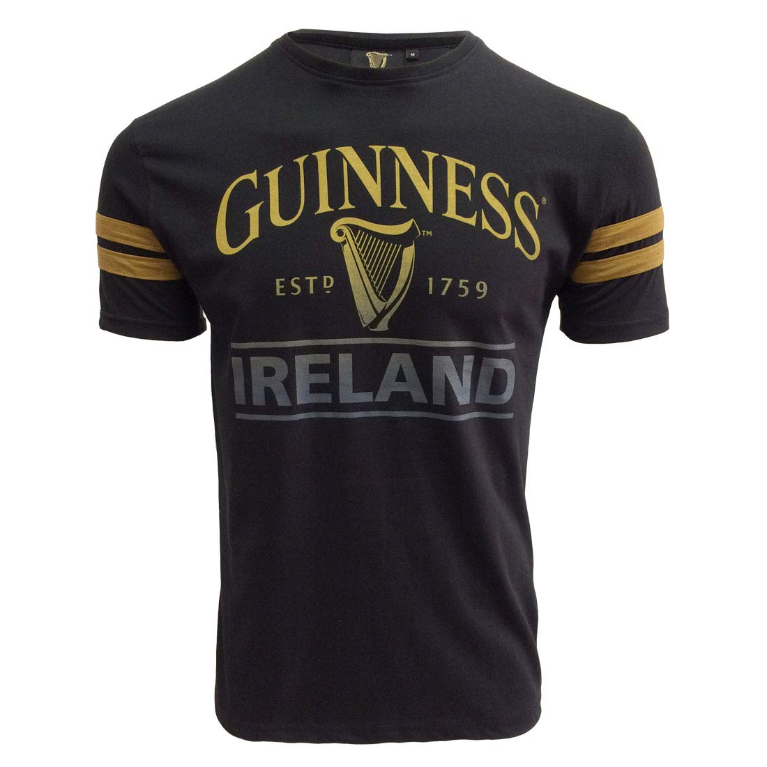 Guinness Black Deep Tan Tape Tee-Shirt - Stylish Graphic T-Shirt for Men | Perfect for Casual Wear, Street Fashion & Everyday Outfits