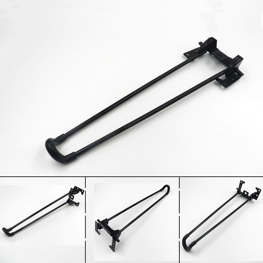 Heavy Duty Solid Iron Hairpin Legs Set of 4 - 20 Inch Folding Table & Chair Legs with Rubber Floor Protectors - Perfect for DIY Coffee Tables, Desks, and Modern Furniture Projects