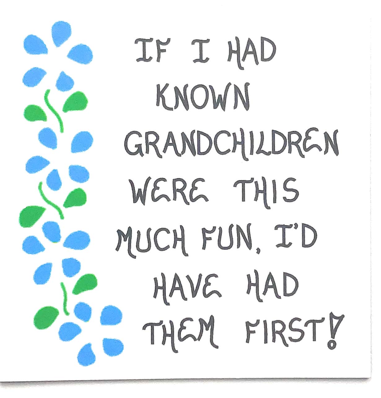 Grandchildren Quote Fridge Magnet - Inspirational Sayings for Grandmothers | Perfect for Refrigerators, Lockers & Office Decor