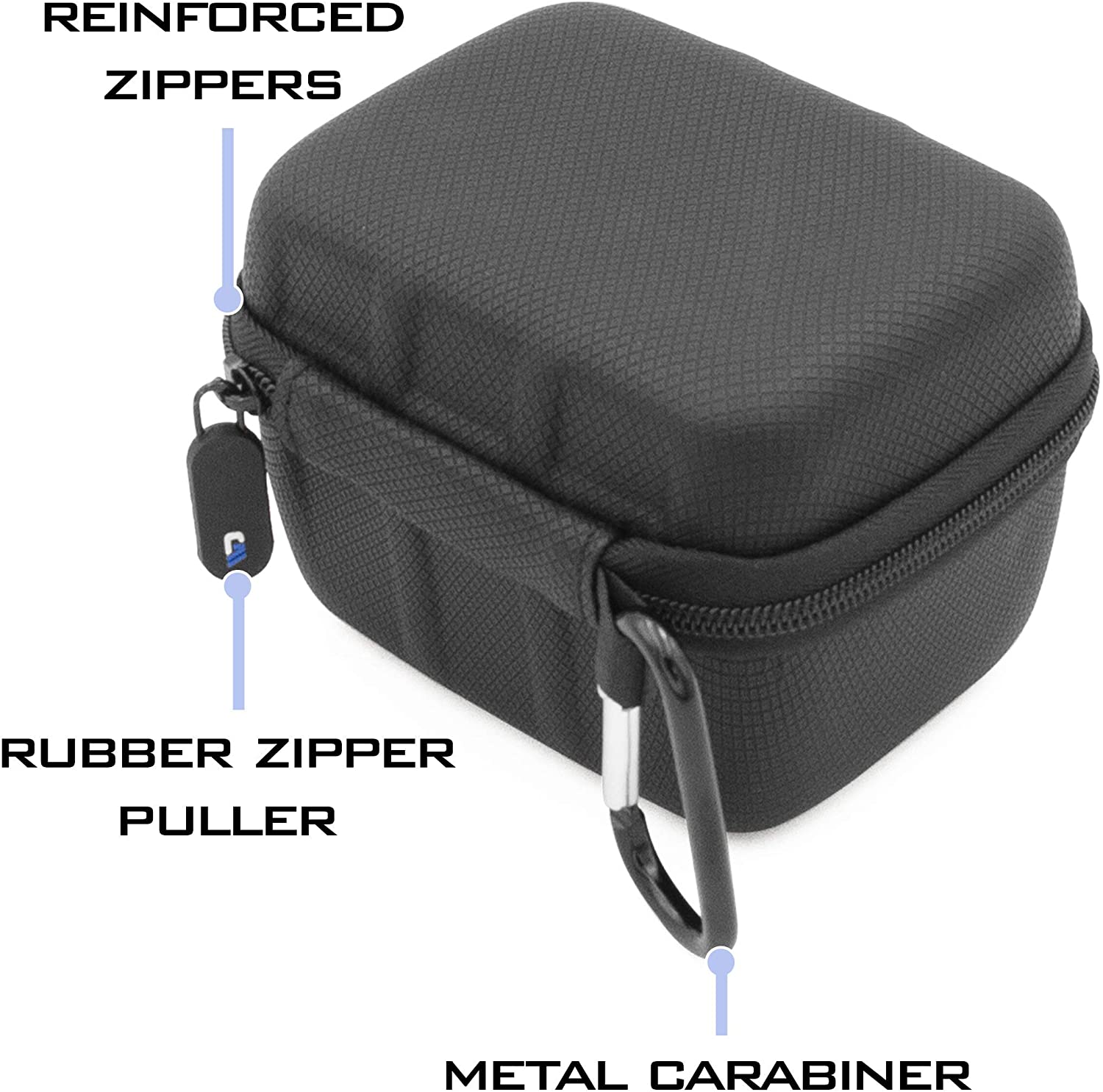 CASEMATIX 4.75 Inch Protective Carry Case - Durable Storage for Electronics, Tools & Accessories - Perfect for Travel, Work & Outdoor Use