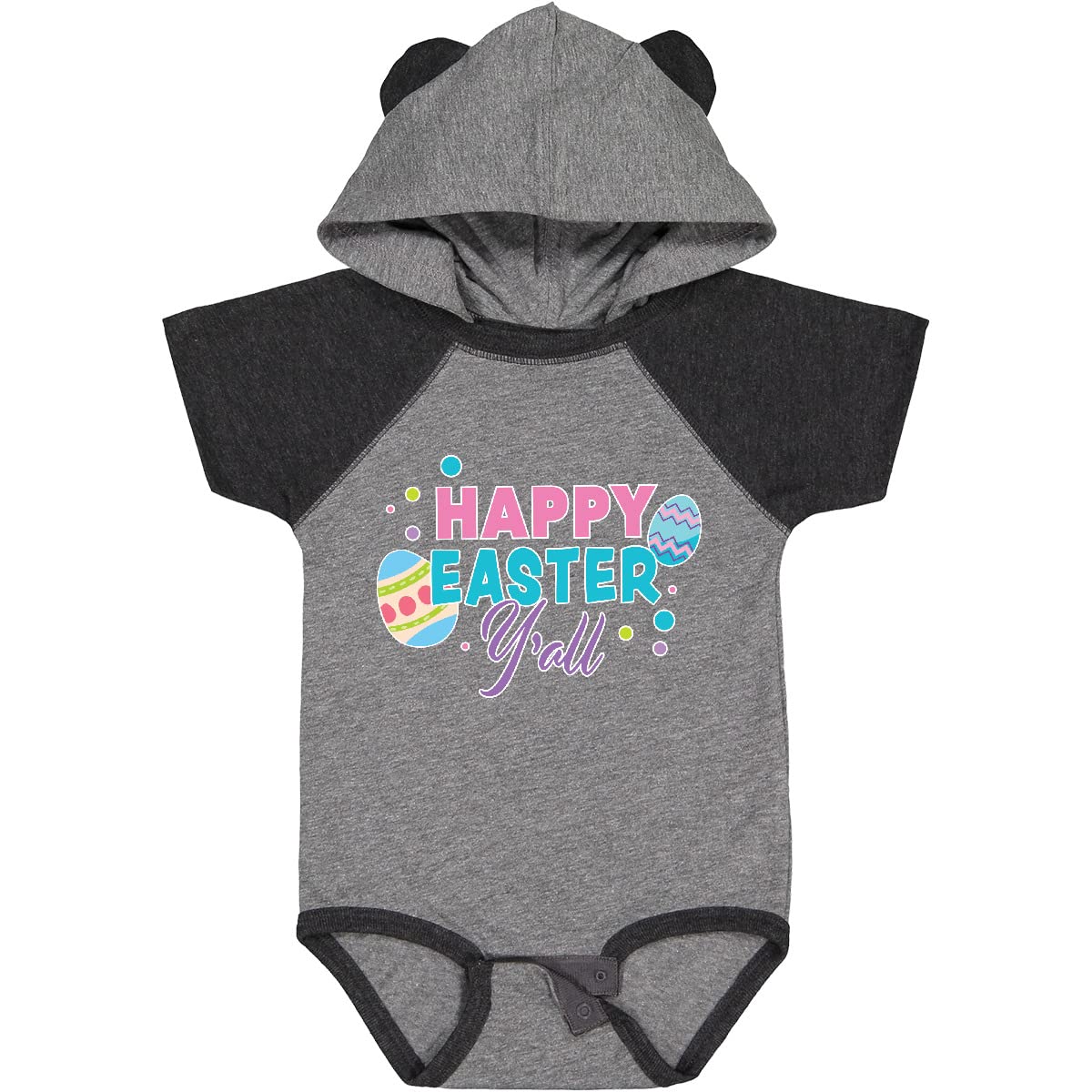 Inktastic Happy Easter Y'all with Easter Eggs Baby Bodysuit - Cute Easter Outfit for Infants & Toddlers - Perfect for Easter Photos, Family Gatherings & Spring Celebrations