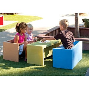 Adapta Bench - Solid Wood Outdoor Bench in Natural Woodland Colors - Perfect for Patio, Garden, and Backyard Relaxation