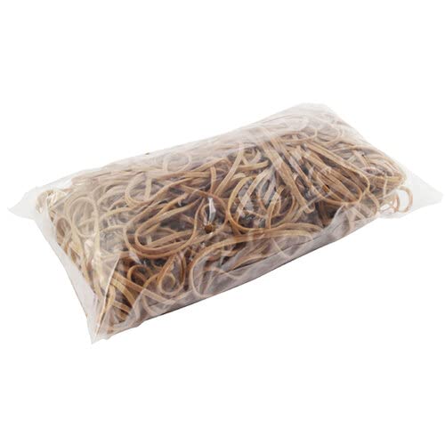 454G Size 36 Rubber Bands - Heavy Duty Elastic Bands for Office, School, Crafts, Packaging & DIY Projects (Natural Rubber, 1/4 Inch Width)