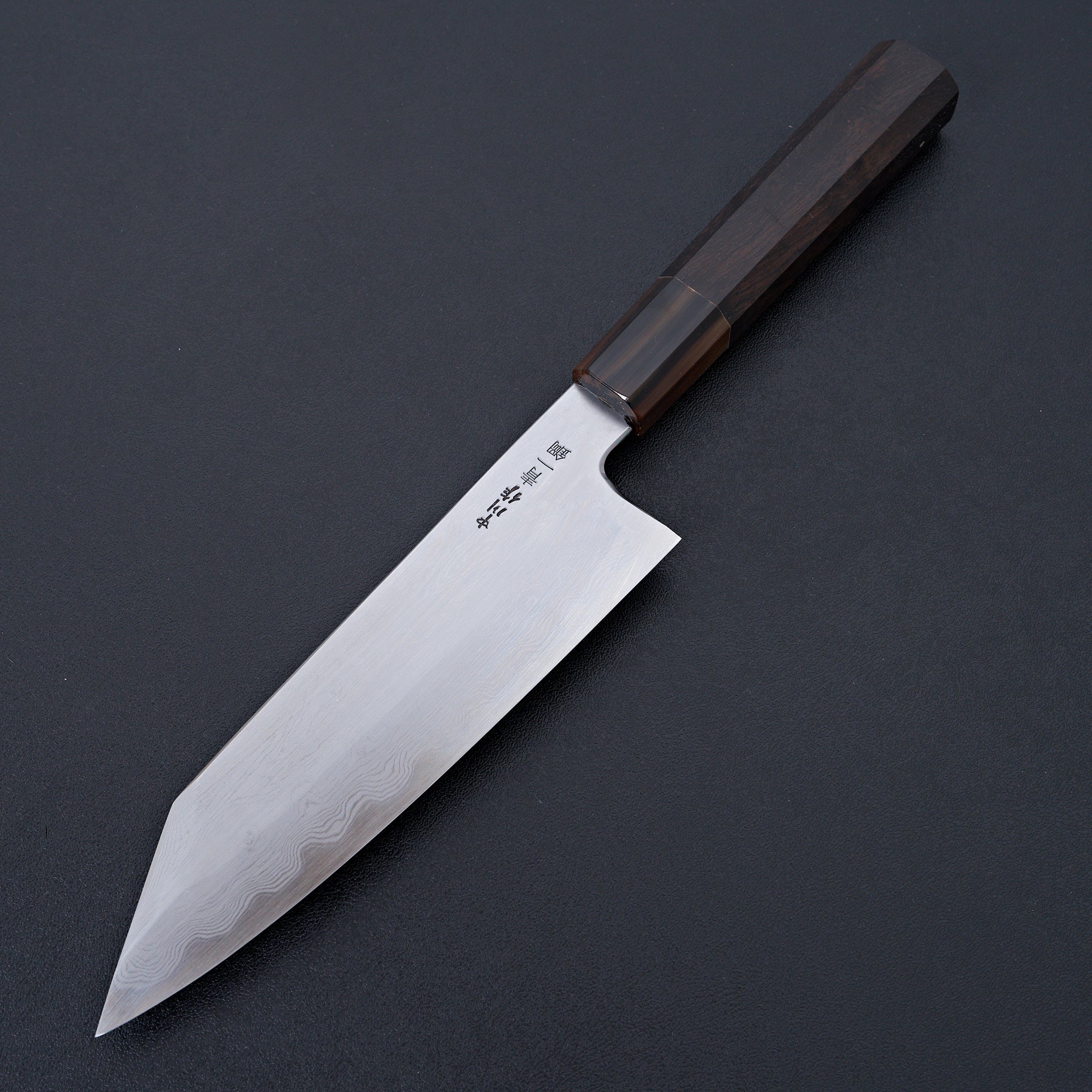 Hatsukokoro Satoshi Nakagawa Blue 1 Damascus Bunka Knife - Premium Japanese Kitchen Knife for Slicing, Dicing & Precision Cutting - Perfect for Chefs & Home Cooks