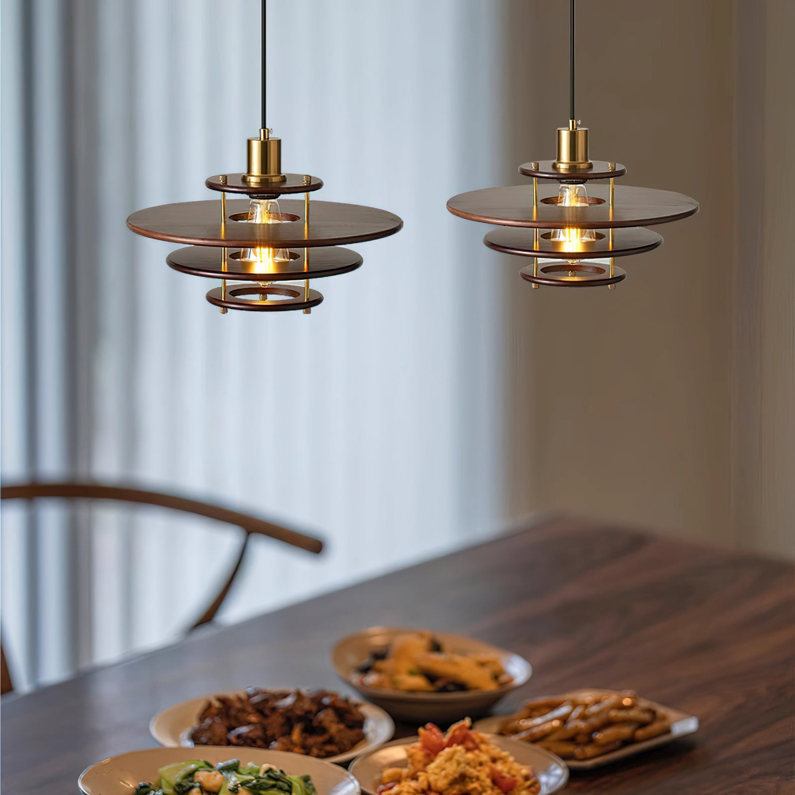 Modern Pendant Lamp - Elegant Hanging Light Fixture for Dining Room, Kitchen Island, or Living Room Decor - Adjustable Height & Energy Efficient LED Bulb Compatible
