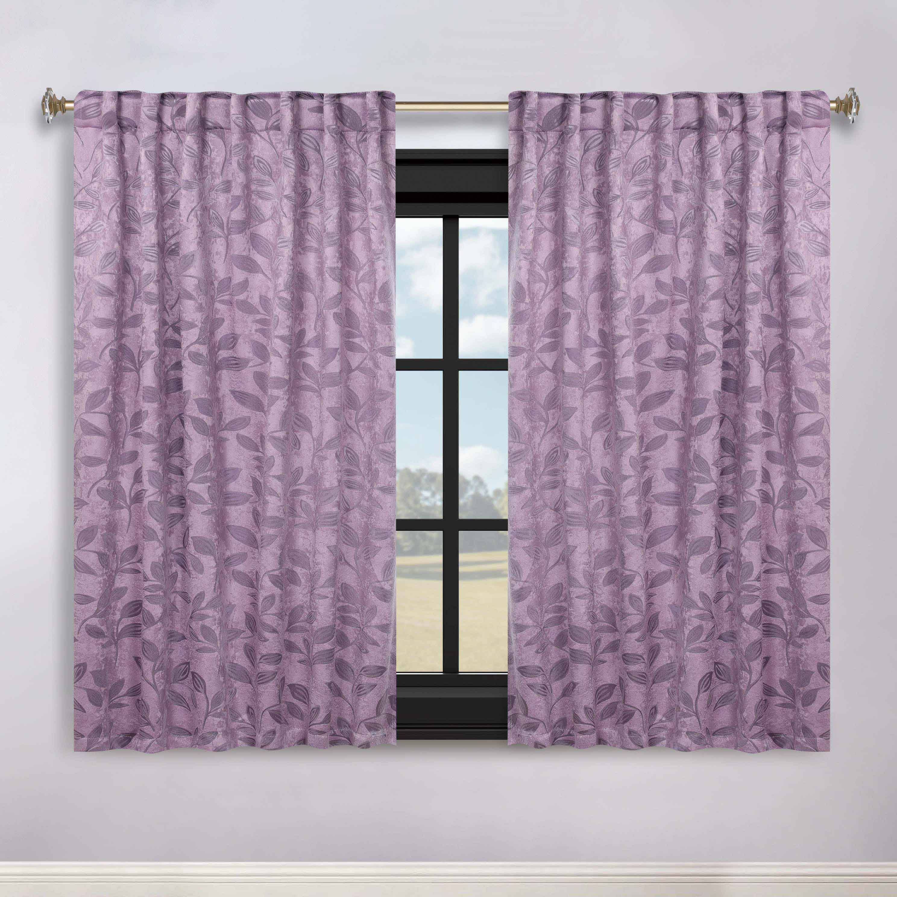 Premium Blackout Curtains for Bedroom - Super Soft Thermal Insulated Room Darkening Drapes with Back Tab Design (Set of 2 Panels) - Perfect for Nursery, Home Theater & Shift Workers