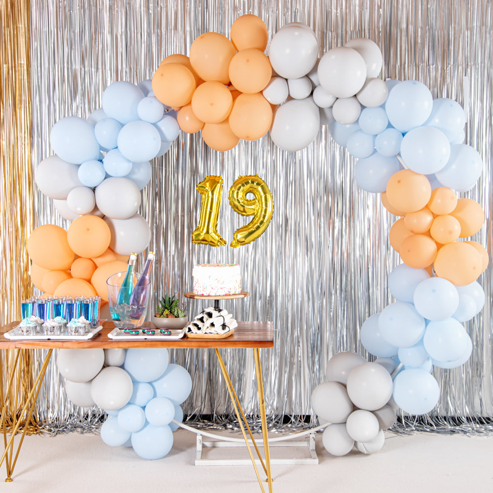 Balloonify Gold Mylar Number 9 Balloon - 16 Inch Large Foil Number Balloons for Birthday Parties, Anniversaries & Celebrations - 1 Count Box