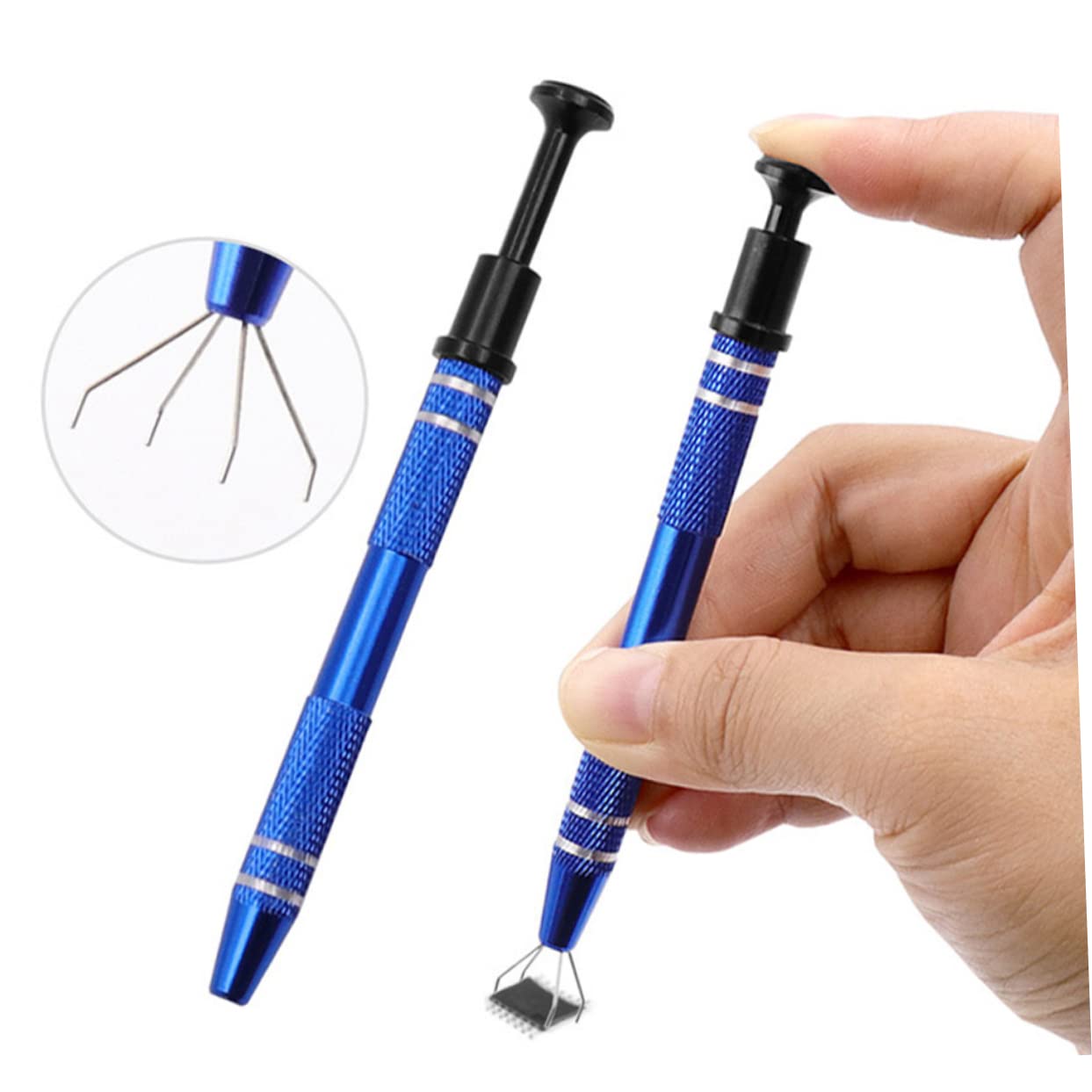 4-Jaw Pickup Tool for Electronics - IC Chip Extractor & PCB Holder for Precision Work