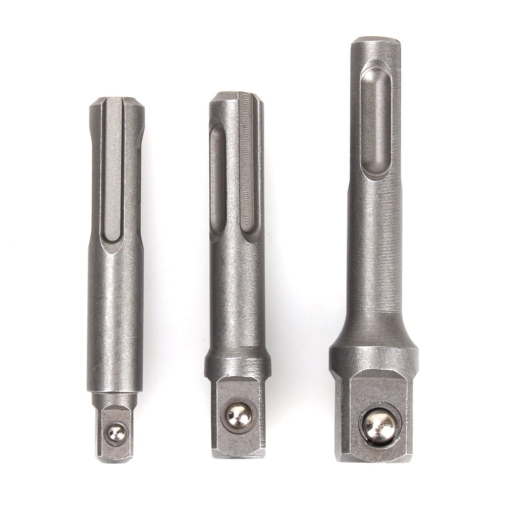 3-Piece Drill Bit Adapter Set - 1/4