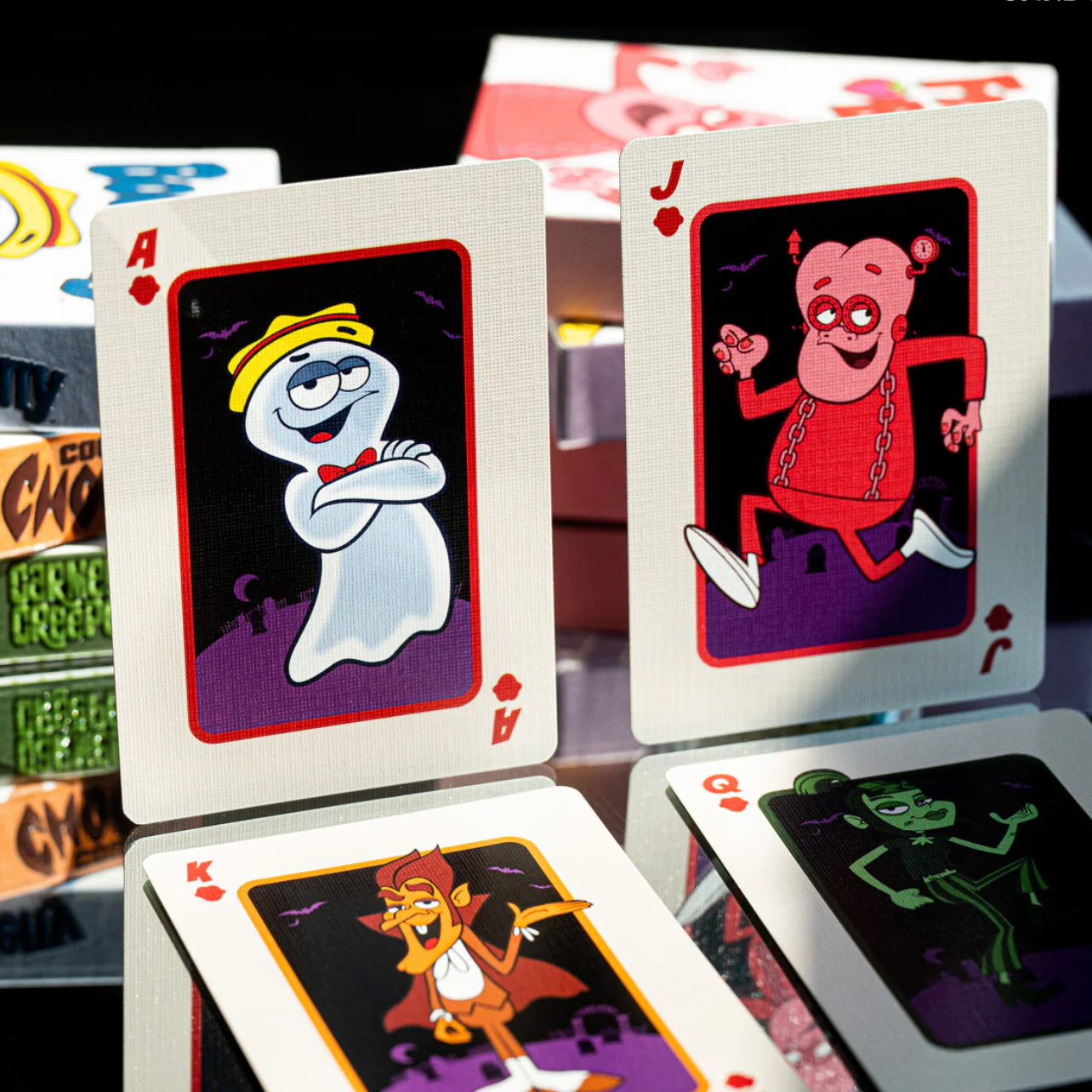 Boo Berry Monster Cereals Themed Playing Cards - Fun Collectible Card Game for Halloween Parties & Family Game Nights