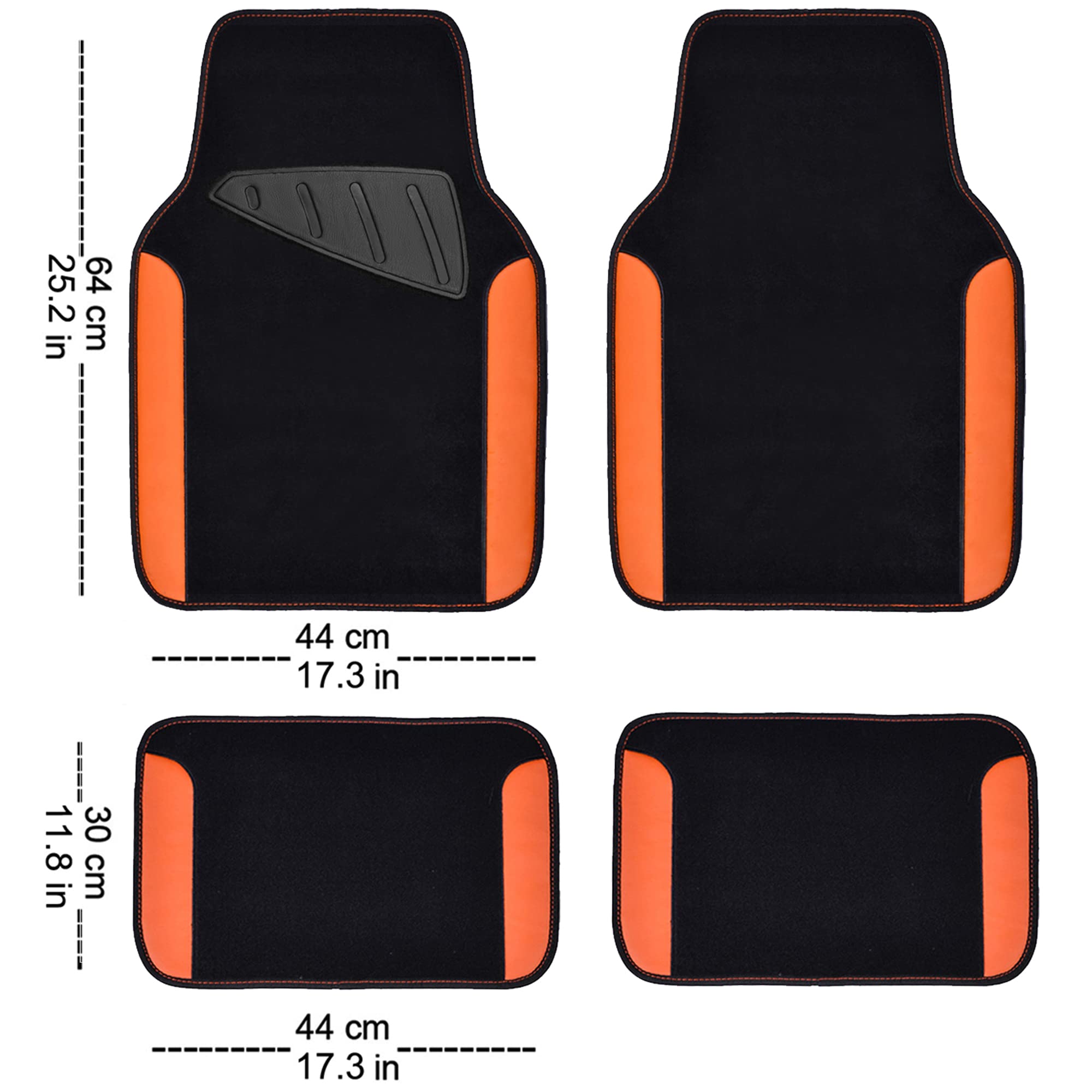 Waterproof Car Floor Mats - Universal Fit, Anti-Slip for SUV, Sedan, Truck - Perfect for Daily Commute & Road Trips