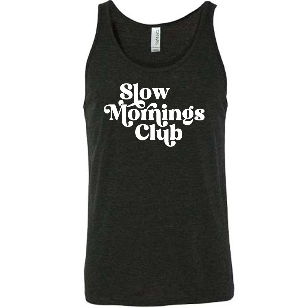 Slow Mornings Club Unisex T-Shirt - Comfortable Cotton Casual Tee for Relaxing Weekends & Cozy Loungewear