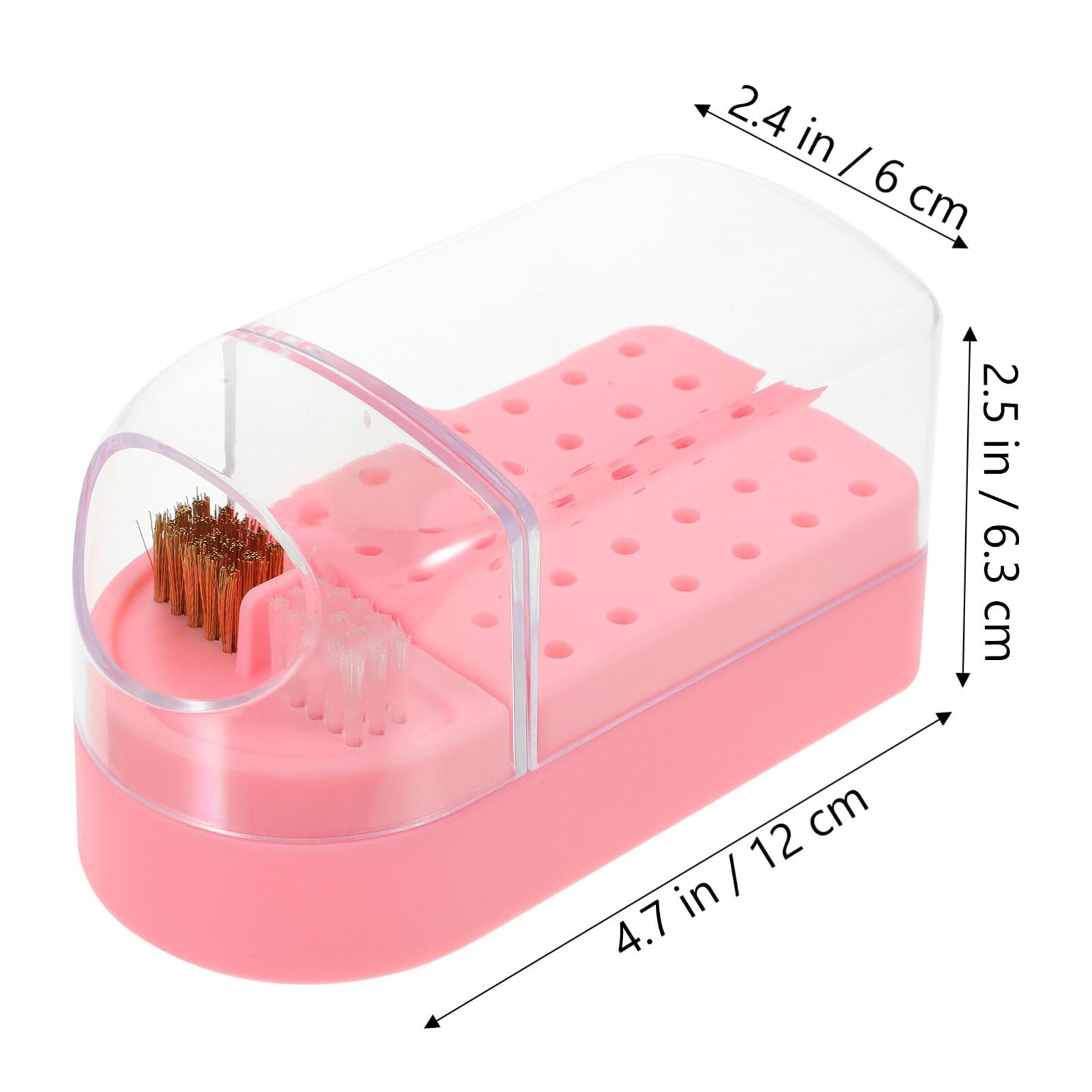 Professional Nail Drill Bit Organizer Case - Portable Storage Box for Nail Art Polishing Heads & Drill Bits - Perfect for Salon, Home Manicure & Travel Nail Kit Organization