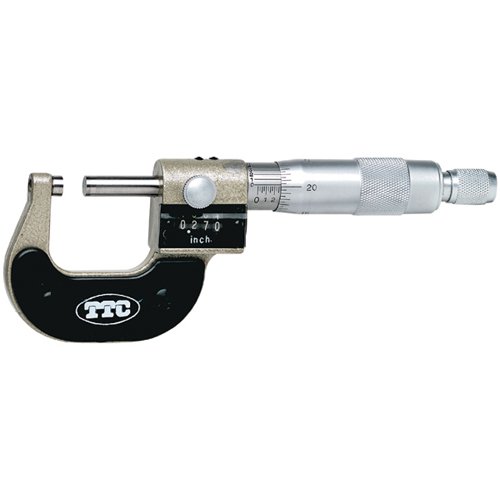 Precision TTC 1-2 Inch Digital Outside Micrometer with LCD Display - Accurate Mechanical Measurement Tool for Metalworking, Machining, and Engineering Applications