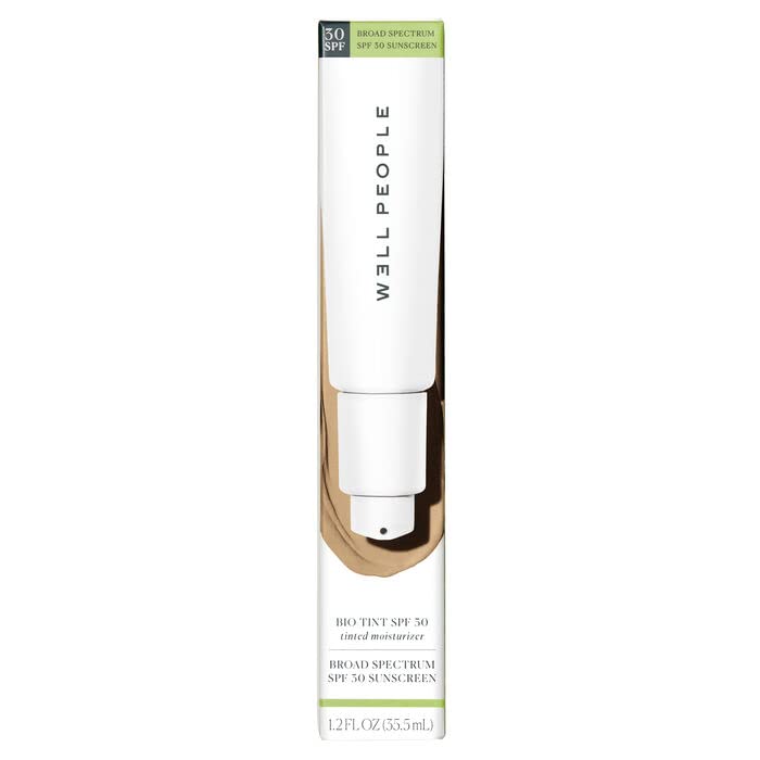 Well People Bio Tint SPF 30 Tinted Moisturizer - Vegan, Cruelty-Free Skin Perfecting Cream for Smoothing Imperfections & Hydration, Shade 4W | Daily Natural Makeup & Sun Protection for Flawless Complexion