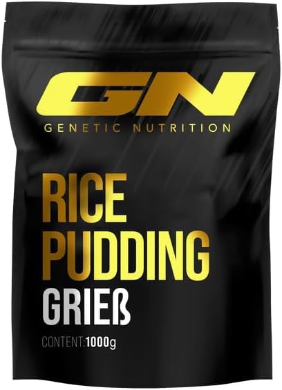 GN Laboratories Rice Semolina Pudding 1000g - Premium German-Made Rice Flour Dessert Mix | High-Quality Carbohydrate Source | Smooth & Creamy Texture | Quick Preparation | Perfect for Breakfast, Desserts & Post-Workout Recovery