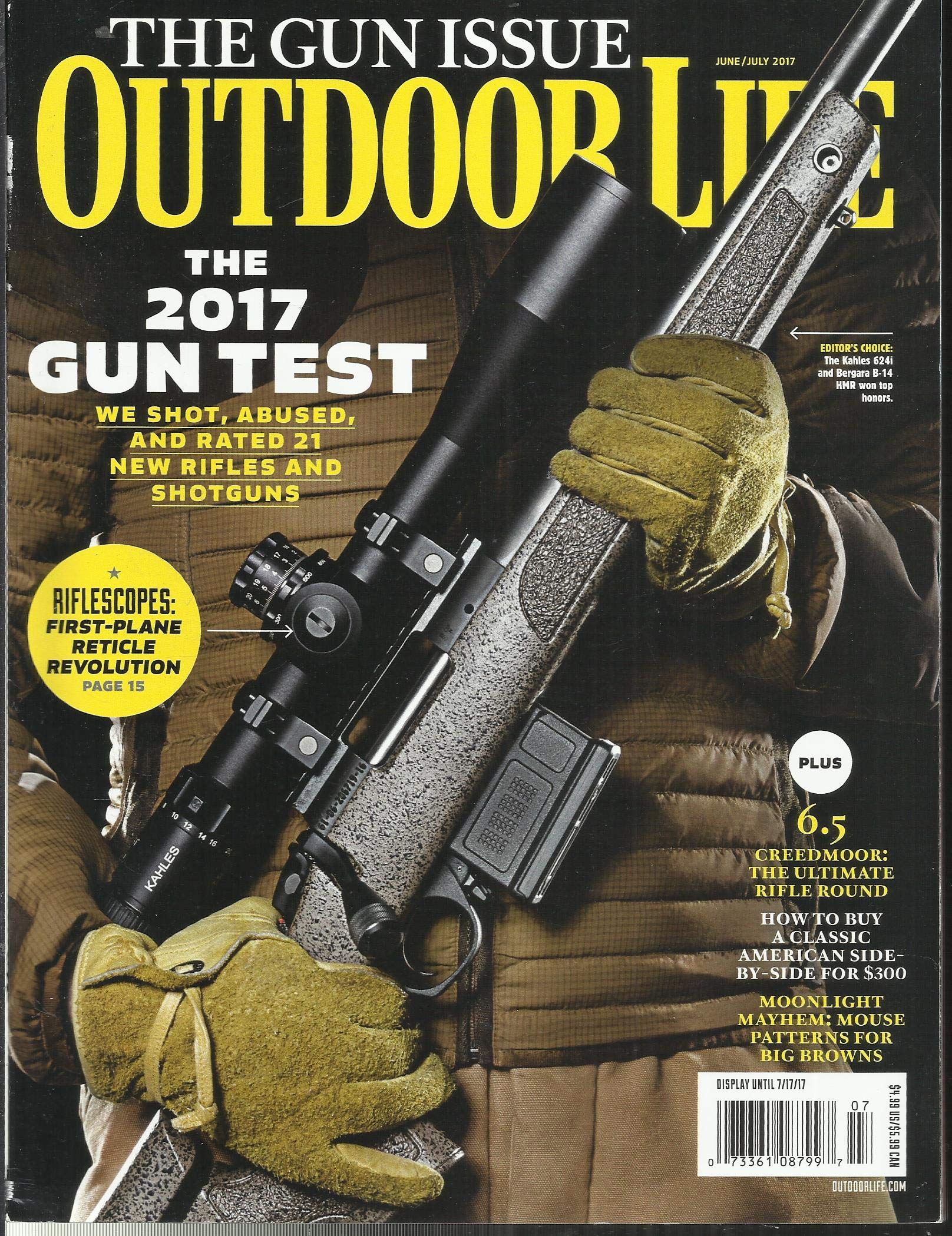 **Outdoor Life Magazine - The 2017 Gun Test Issue (June/July) | Firearms & Hunting Gear Reviews | Smoke-Free & Pet-Free | Newsstand Fresh, No Address Label | Perfect for Hunters, Shooting Enthusiasts & Outdoor Adventurers**