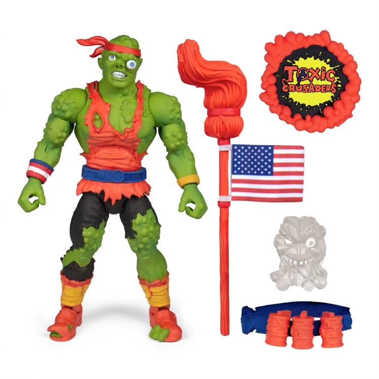 Super7 Toxic Crusaders Deluxe Toxie Action Figure - Collectible 90s Cartoon-Inspired Toy for Display & Play - Perfect for Fans, Collectors, and Nostalgic Gift Giving